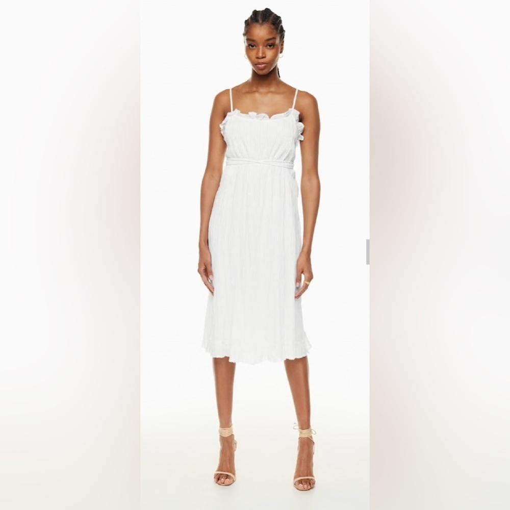 Wilfred Aritzia Aeneas White Midi Dress xl - Picture 1 of 11